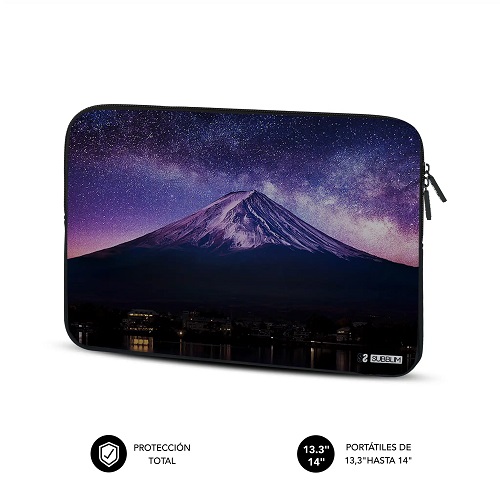 Funda para portátil Subblim Neopreno Trendy Sleeve Neo Mountain 14 pulgadas