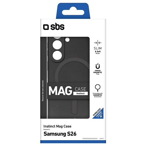 Funda SBS para Samsung S26 carga magnética TEINSTMAGSAS26K negra