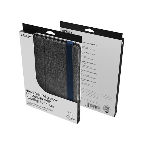 Funda tablet 11" Celly UNIROTTAB11GR