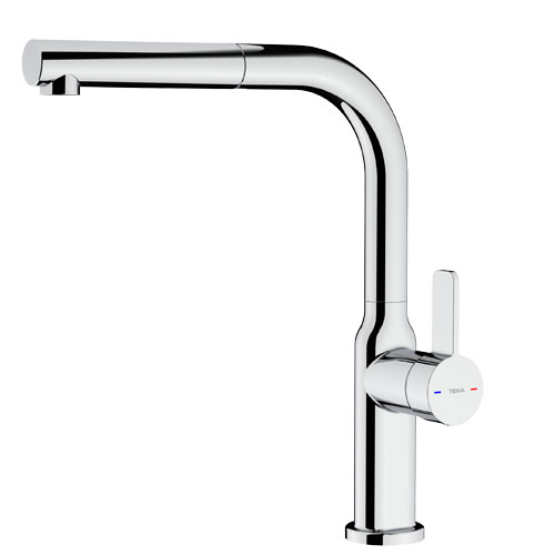 Grifo de cocina monomando extraíble con cuerpo ovalado OVAL 938 116020017