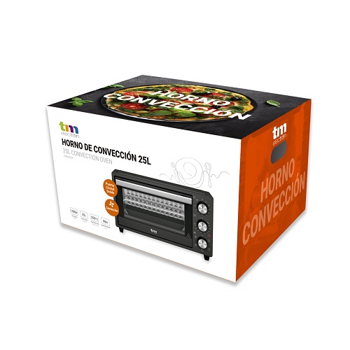 Horno eléctrico mini TM TMPHO025 1500W 25 litros