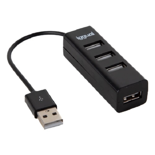 Hub Iggual USB-A x4 IGG318997