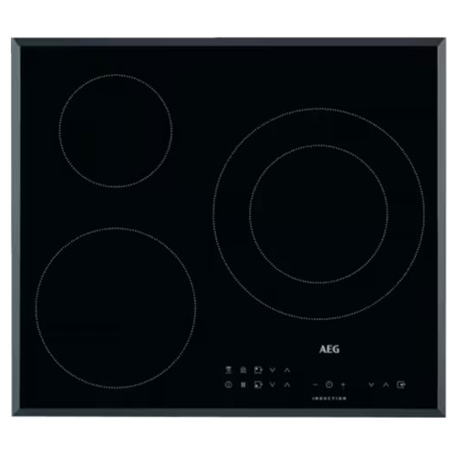 Inducción AEG IKB63302FB 3 fuegos zona doble 28 cms