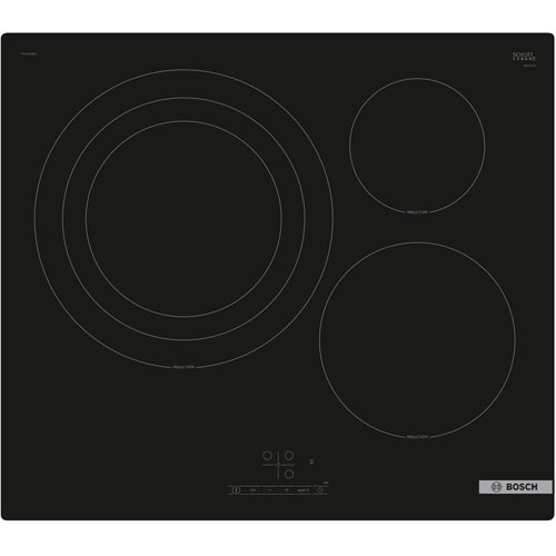 Inducción Bosch PID61RBB5E 3 fuegos ancho 60 cms 1 zona de 32 cms