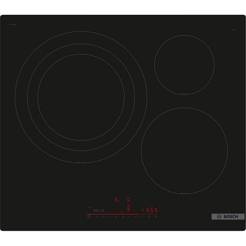Inducción Bosch PID61RHB1E 3 fuegos ancho 60 cms 1 zona de 32 cms
