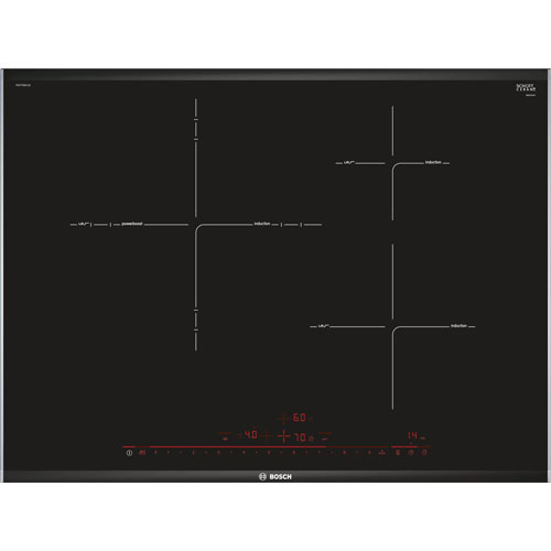 Inducción Bosch PID775DC1E 3 fuegos ancho 70 cms 1 zona de 32 cms