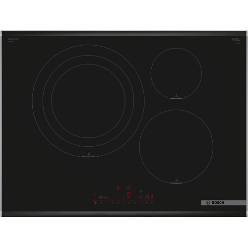 Inducción Bosch PID775HC1E 3 fuegos ancho 70 cms 1 zona de 32 cms
