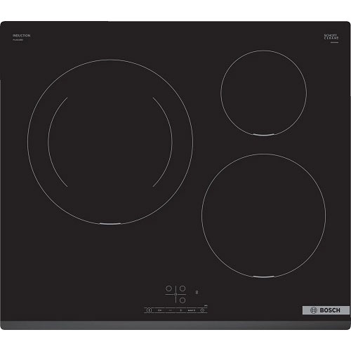 Inducción Bosch PUJ631BB5E 3 fuegos ancho 60 cms 1 zona doble de 28 cms