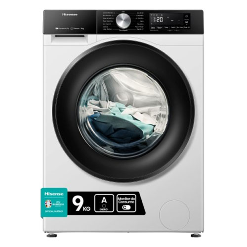 Lavadora Hisense WF3S9043BW3 9Kg 1400rpm A Blanco