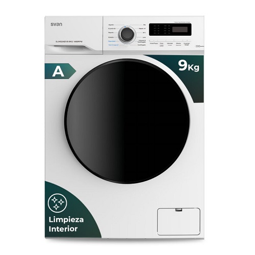 Lavadora SVAN SL9402AIDVB 1400rpm 9Kg A Blanco