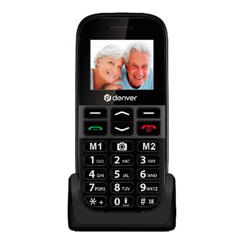 Móvil Denver Senior BAS-18600L 4G Negro