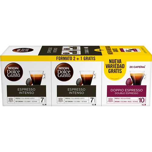 Nescafé Dolce Gusto 2 espresso intenso + doppio 12516591