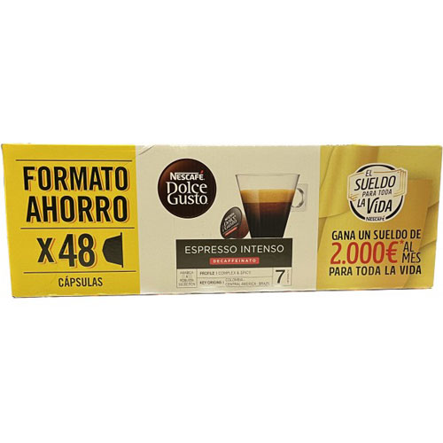 Nescafé Dolce Gusto Tripack Espresso intenso descafeinado Ref. 12552455