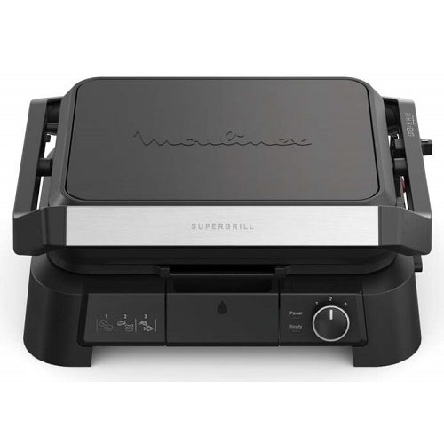 Parrilla grill 3 en 1 Moulinex GI5108 2000W apertura 180