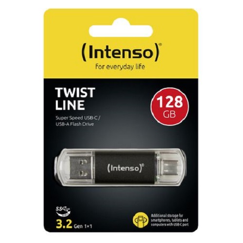 Pendrive dual Intenso 128GB
