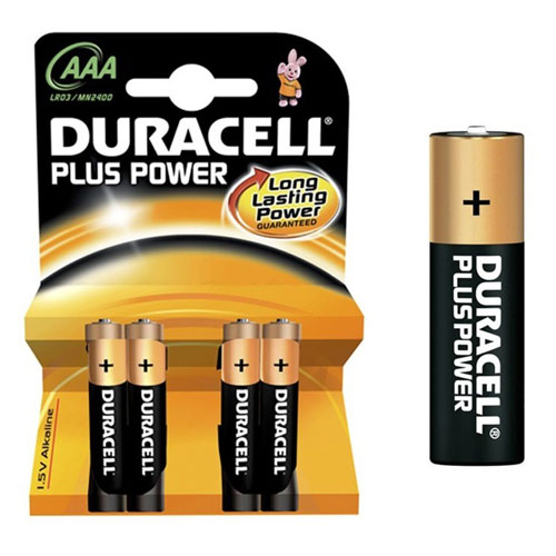 Pila alcalina Duracell Plus Power LR03