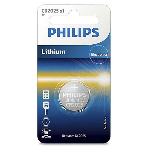 Pila litio Philips 3V CR2025