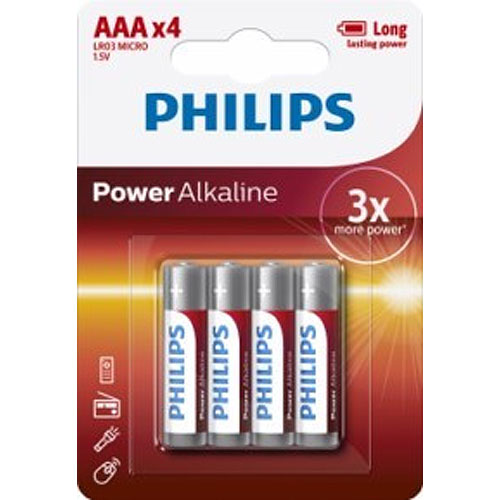 Pila Philips LR03 B4 AAA 4 unidades
