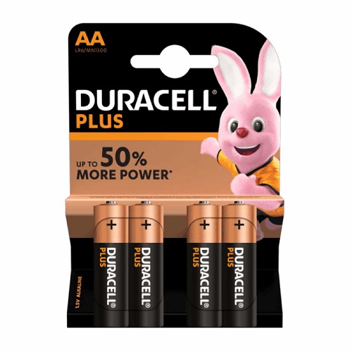 Pilas Duracell Power Plus AA LR6 4 unidades