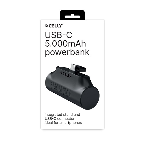 Powerbank Compact Celly PBC5000BK 5000mAh Negra