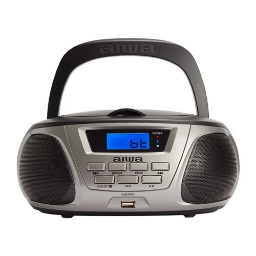 Radio CD AIWA BBTU-300TN bluetooth luz