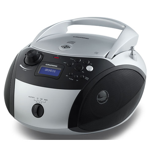 Radio CD Grundig RCD1500BT Silver Bluetooth USB 2.0 pilas y luz