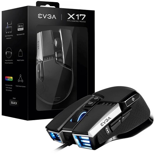 Ratón gaming Evga Wired X17