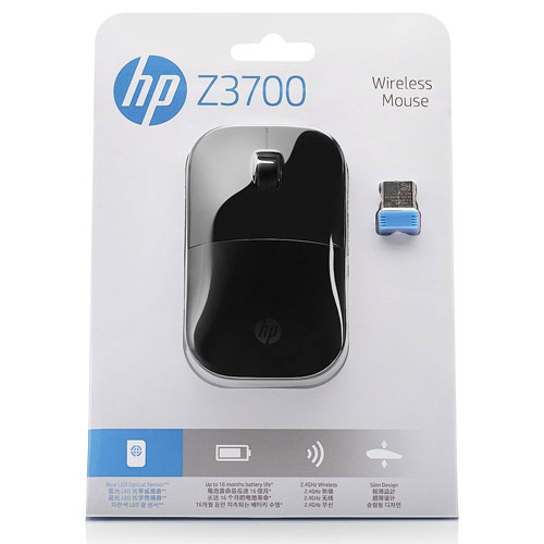 Ratón inalámbrico HP Z3700 negro