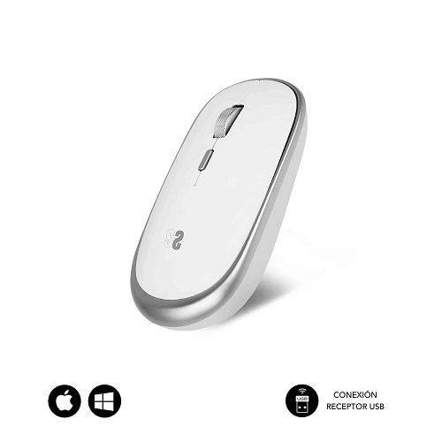Ratón óptico inalámbrico SUBBLIM mini silver RF
