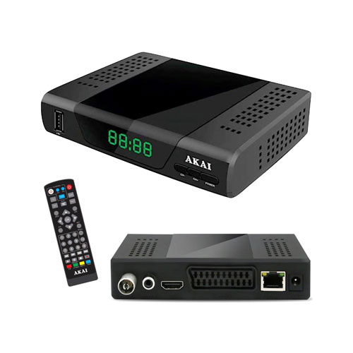 Receptor Akai TDT-T2 HD HDMI Euroconector USB