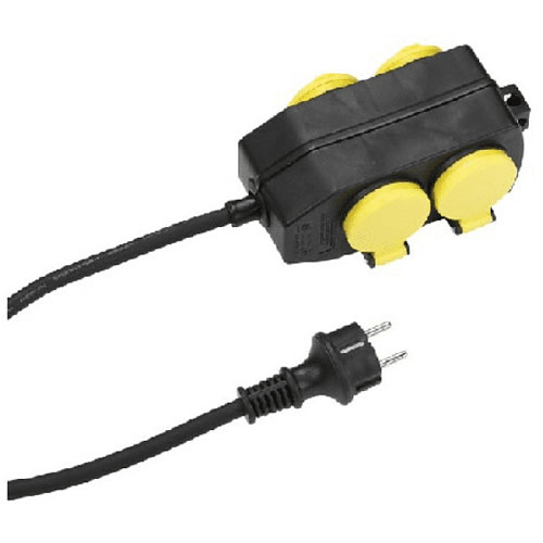 Regleta exterior IP44 de 4 tomas Vivanco ref. 39609