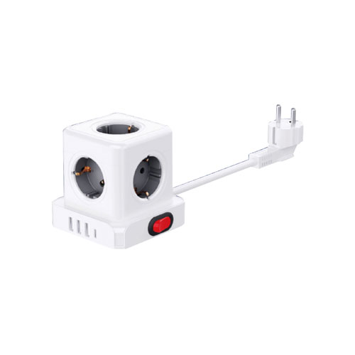 Regleta F.BRIGHT cubo ref.1002910 5 tomas y 4 USB