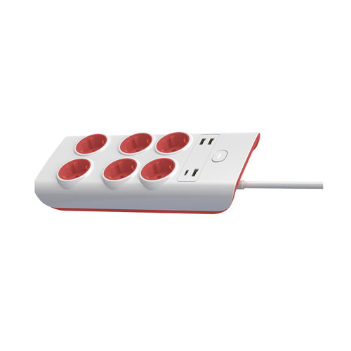 Regleta F.BRIGHT ref.1001721 6 tomas y 4 USB