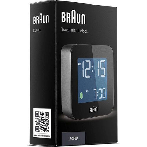 Reloj despertador Braun BC-08-B negro