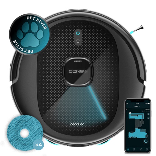 Robot aspirador Cecotec Conga 9590 Spin Revolution Ultra Power A80_EU01_100145