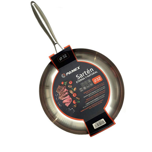 Sartén de aluminio fundido PAMEX Inox Eterna 32 cms