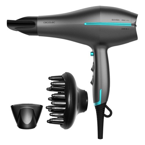Secador de pelo Cecotec Bamba IoniCare 5300 Maxi Aura Black 2200W ref.04203