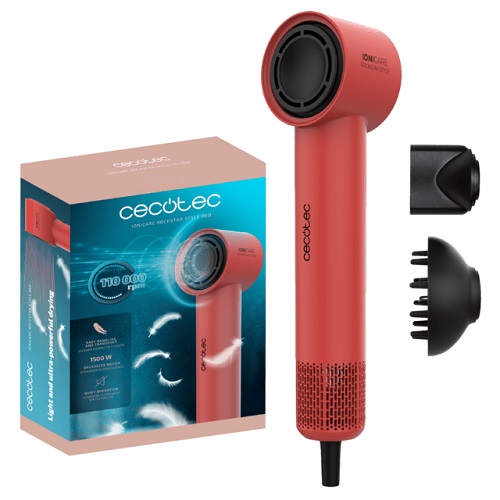 Secador de pelo Cecotec IoniCare RockStar Style Red 1500W ref.100839