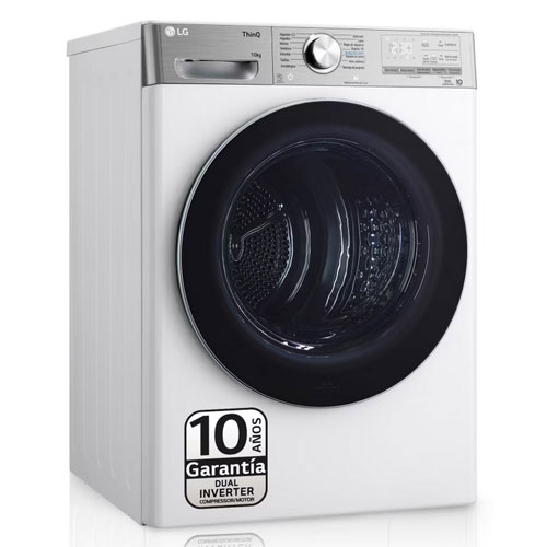 Secadora LG RH10V9AV2WR con bomba de calor 10Kg A+++ Blanco