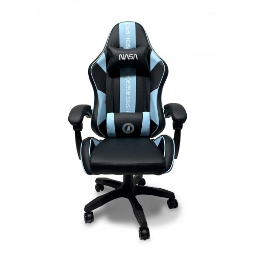 Silla gaming Nasa Atlantis negra y azul