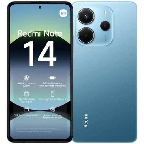 Smartphone Xiaomi Redmi Note 14 4G 6/128 Azul