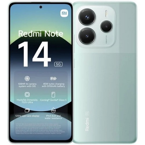 Smartphone Xiaomi Redmi Note 14 5G 8/256 Verde