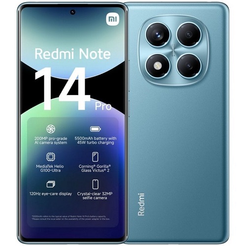 Smartphone Xiaomi Redmi Note 14 PRO 4G 8/256 Azul