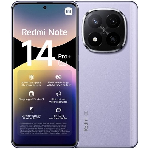 Smartphone Xiaomi Redmi Note 14 PRO Plus 5G 12/512 Purple
