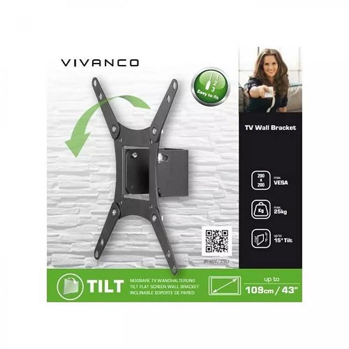 Soporte TV Vivanco VVTVFIX43INCH25KG 37973 hasta 43"