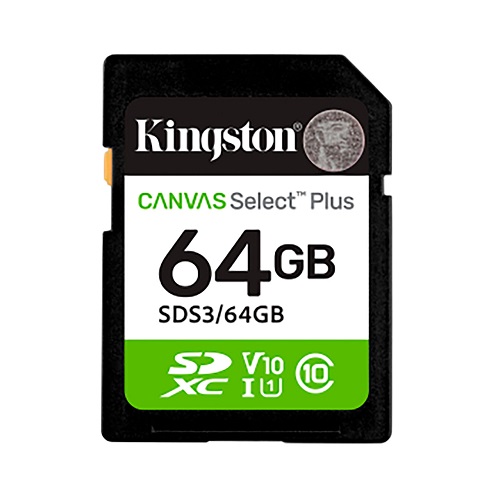 Tarjeta de memoria Kingston SD 64GB