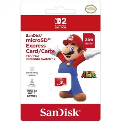 Tarjeta Micro SD Express Sandisk 256Gb Nintendo Switch 2