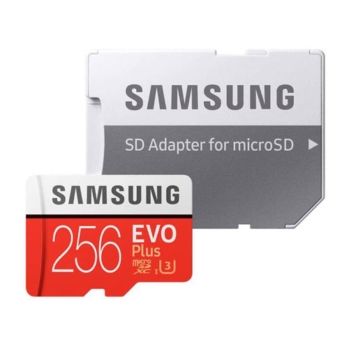 Tarjeta MicroSDHC Samsung EVO+ con adaptador 256GB