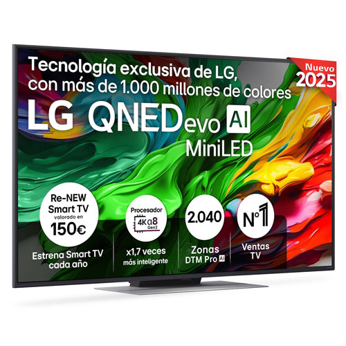 Televisor LG 65QNED87A6B UHD 4K 65" E Smart TV IA