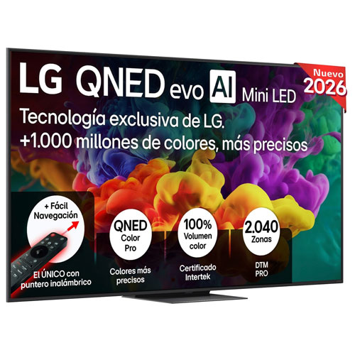 Televisor LG 75QNED86B6B UHD 4K 75" D Smart TV IA